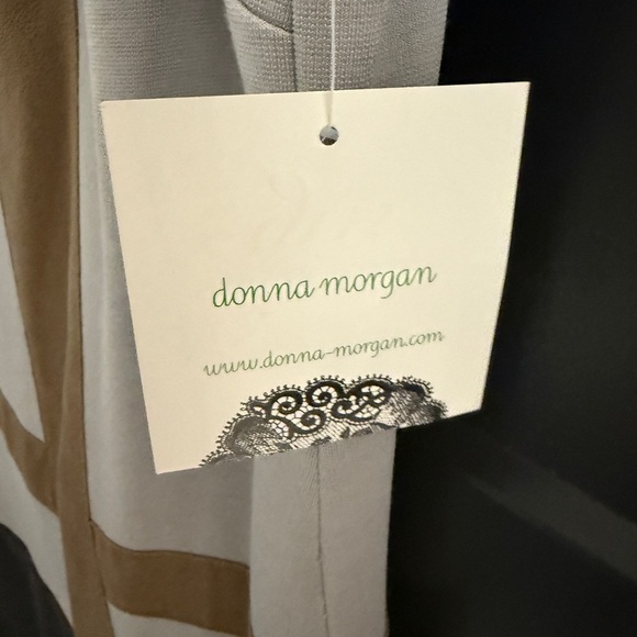 Donna Morgan Gray and Brown Mini Dress - Picture 4 of 6